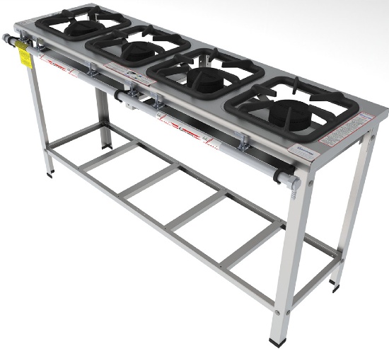Fogão Industrial Classic Inox FGI 34 LS