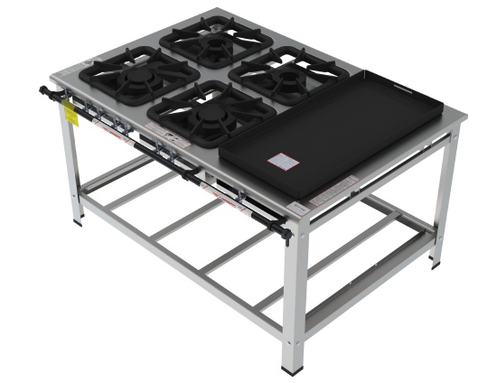 Fogão Industrial Classic Inox FGI 44 EM CH