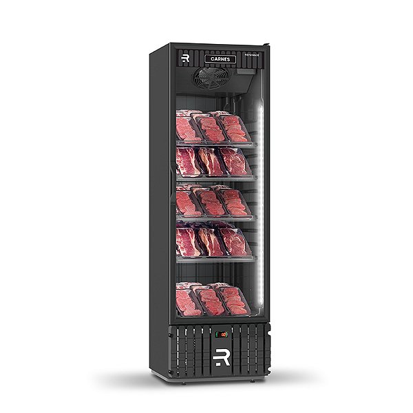 Visa Cooler Carnes 400L Porta de Vidro VCCA400PV