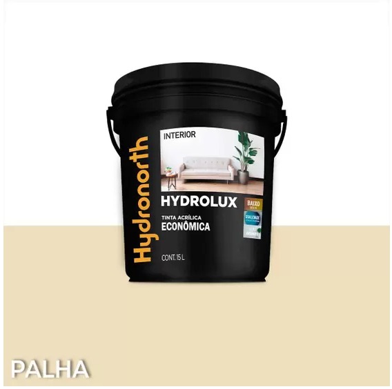 Tinta Acrílica Parede Econômica 15 Litros - Hydrolux - Hydronorth - PALHA