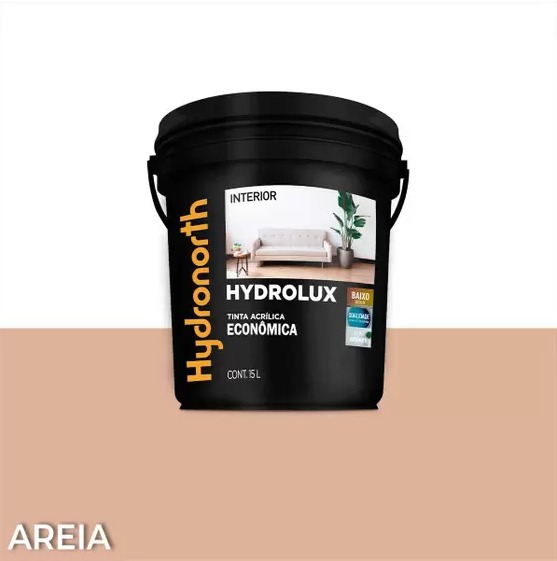 Tinta Acrílica Parede Econômica 15 Litros - Hydrolux - Hydronorth - AREIA
