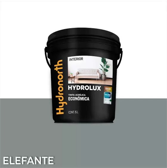Tinta Acrílica Parede Econômica 15 Litros - Hydrolux - Hydronorth - ELEFANTE