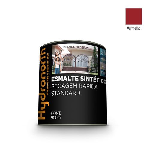 ESMALTE SINTÉTICO ALTO BRILHO VERMELHO - 900ML
