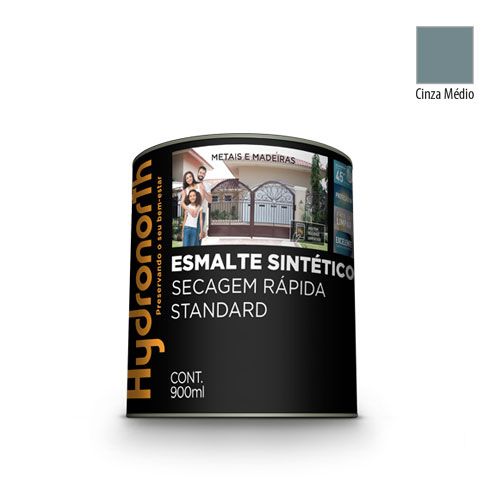 ESMALTE SINTÉTICO ALTO BRILHO CINZA MÉDIO - 900ML