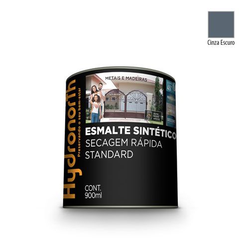 ESMALTE SINTÉTICO ALTO BRILHO CINZA ESCURO - 900ML