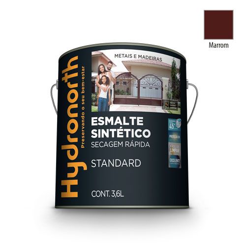 ESMALTE SINTÉTICO ALTO BRILHO MARROM - GALÃO 3,6 LITROS