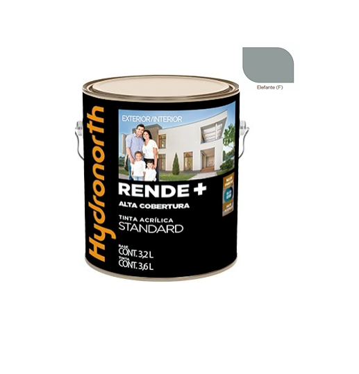 RENDE+ ACRÍLICA BRANCO GELO FOSCO - GALÃO 3,6 LITROS - HYDRONORTH