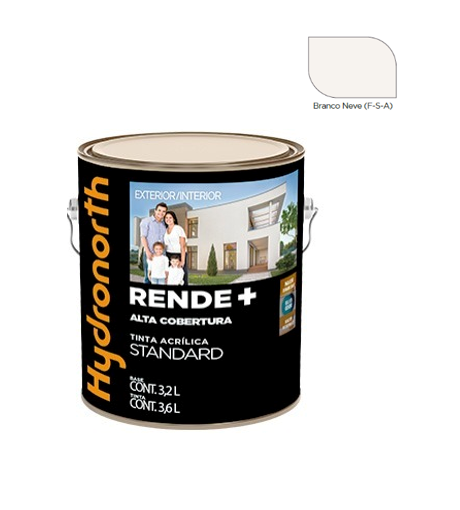 RENDE+ ACRÍLICA BRANCO NVE FOSCO - GALÃO 3,6 LITROS - HYDRONORTH