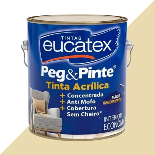 TINTA PEG&PINTE  AREIA  3,6 LITROS EUCATEX