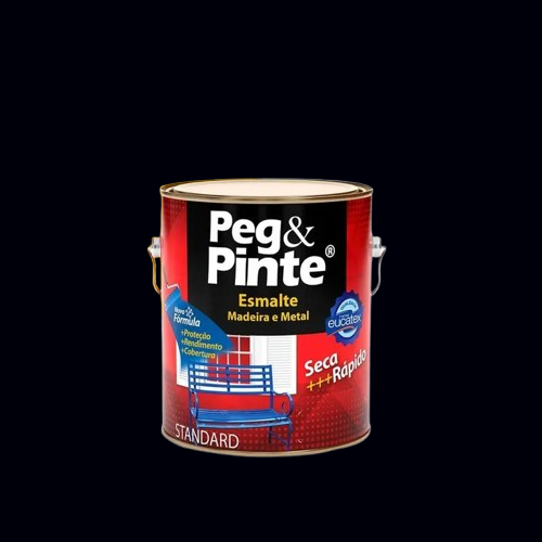Tinta Esmalte Brilhante Peg & Pinte Preto 3,6L - Eucatex