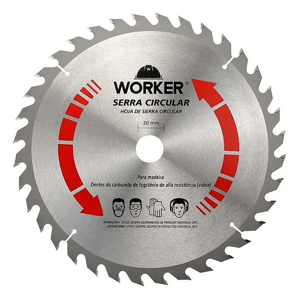 Serra Circular 12" 305mm com 60 Dentes Worker