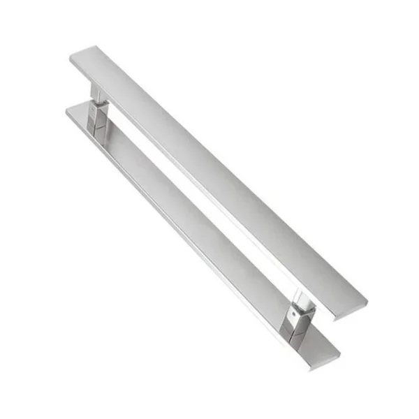 Puxador Para Porta Duplo Em Inox Planus Eco 100cm Geris Wt