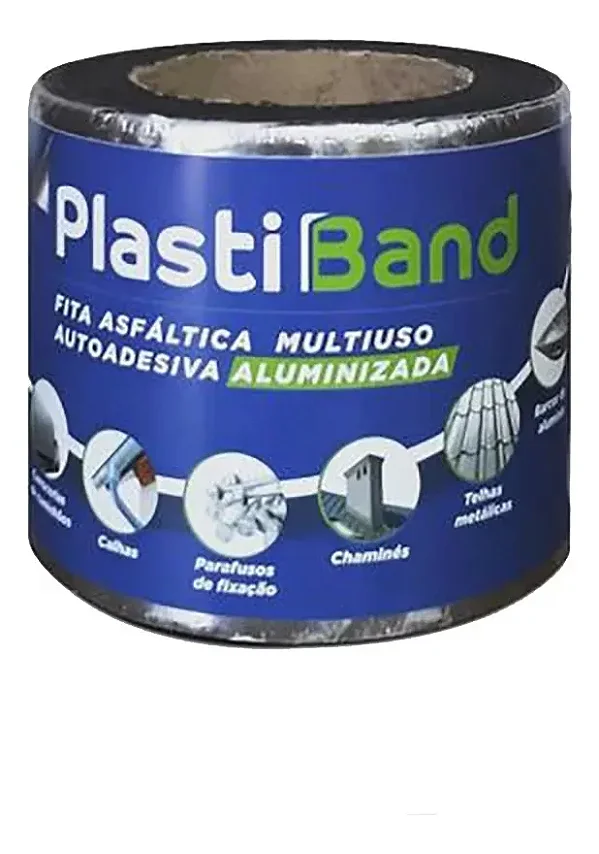 Fita alumizada 10m x 10cm plastiband Dplastic