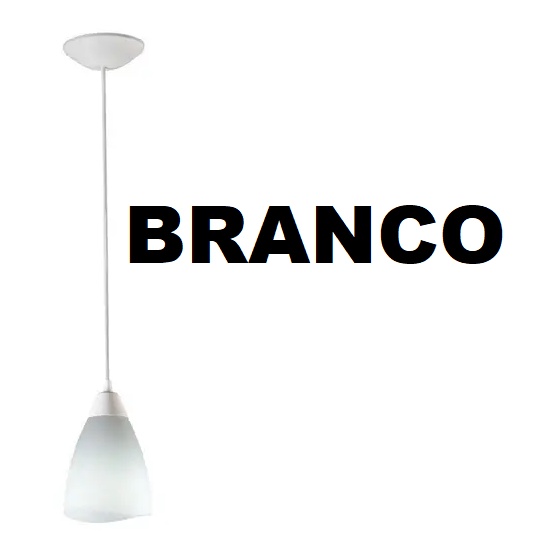 Pendente Tulipa Joaquina Branco e Preto