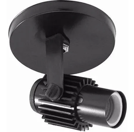 Spot Aletado Preto para Teto 15W
