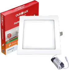 Painel de LED 24W Quadrado Embutir Ourolux