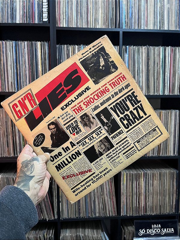 LP - GUNS N` ROSES - GN`R LIES