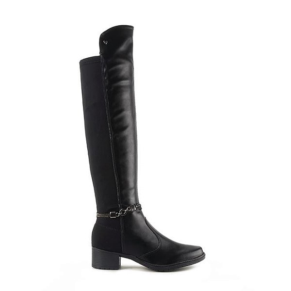 Bota Cano Longo Calçados Femininos Mississipi Bota Fem Cano Longo Salto Baixo Mi601