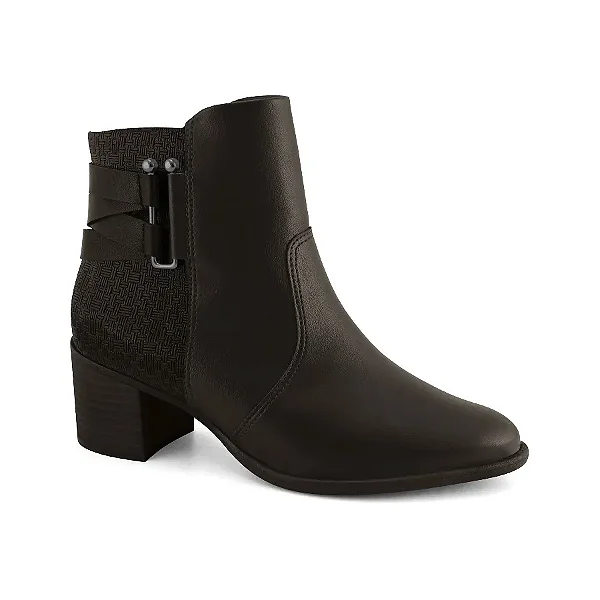 Bota Cano Curto Calçados Femininos Comfortflex Bota Fem Cano Curto Salto Baixo 2392303