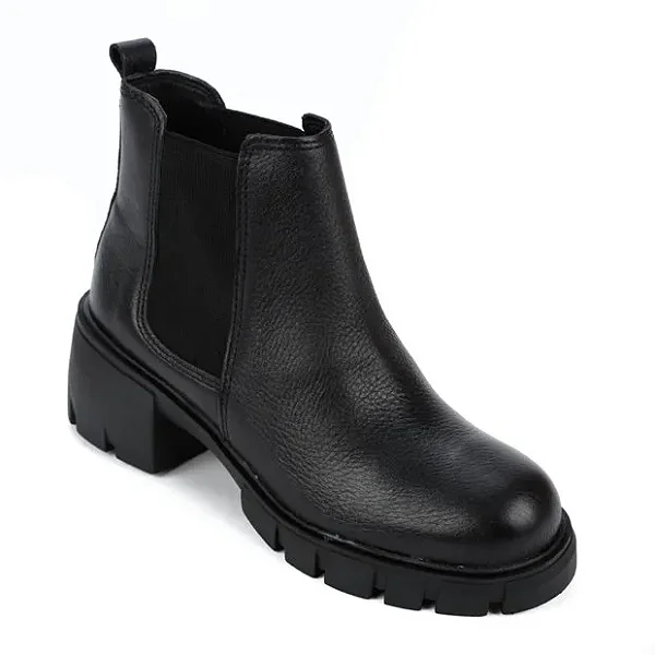 Bota Cano Curto Calçados Femininos Bottero Bota Fem Cano Curto Salto Baixo 361106