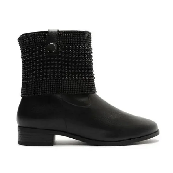 Bota Cano Curto Calçados Femininos Anacapri Bota Fem Cano Curto Salto Baixo C3014600020003