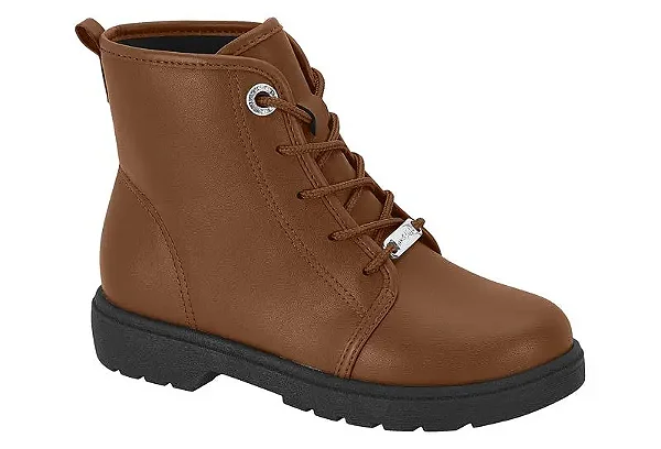 Bota  Calçados Infantis Molekinha Coturno Inf Fem Cano Curto 2164134