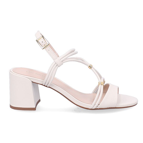 Sandalias Calçados Femininos Luz Da Lua Sandalia Fem Salto Medio 80070013