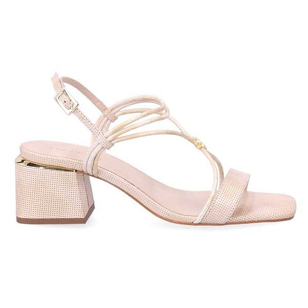 Sandalias Calçados Femininos Luz Da Lua Sandalia Fem Salto Medio 80410002