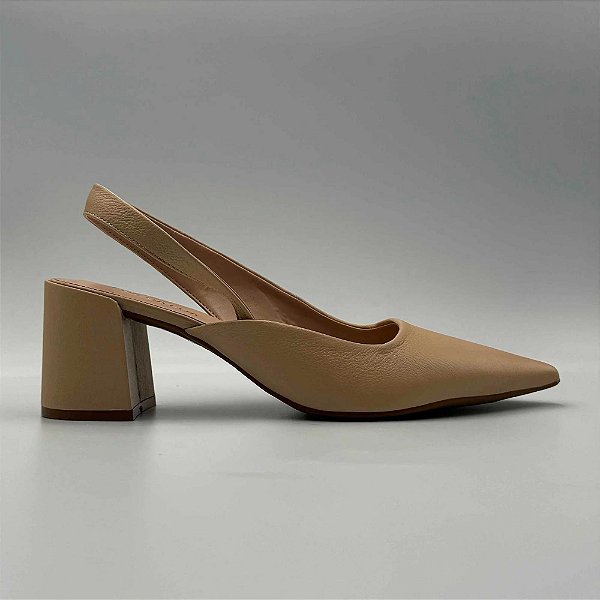 Sapatos Calçados Femininos Luz Da Lua Sapato Fem Salto Medio 60330002