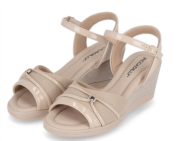 Sandalias Calçados Femininos Piccadilly Sandalia Fem Salto Baixo 408232