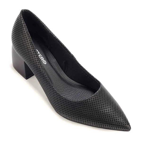 Sapatos Femininos Bottero Salto Baixo 348801 Preto