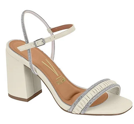 Sandalias Calçados Femininos Vizzano Sandalia Fem Salto Medio 6409218