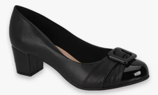 Sapatos Femininos Beira Rio Salto Baixo 4777489 Preto