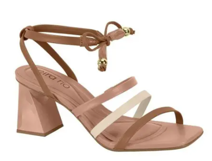 Sandalias Calçados Femininos Sandalia Beira Rio Fem Salto Medio  8471209