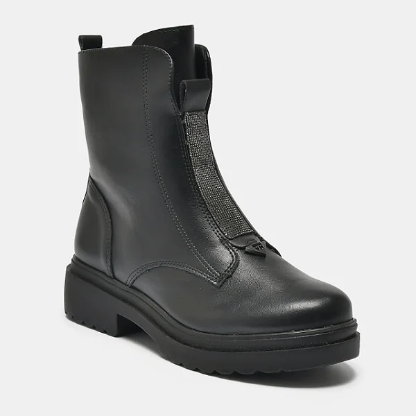 Bota Fem Via Marte Cano Curto 245002 Preto