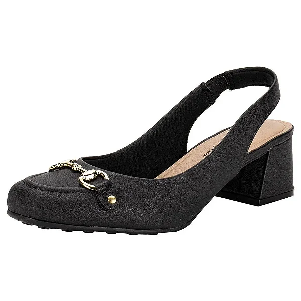 Sapato Fem Modare Salto Medio 7373116 Preto