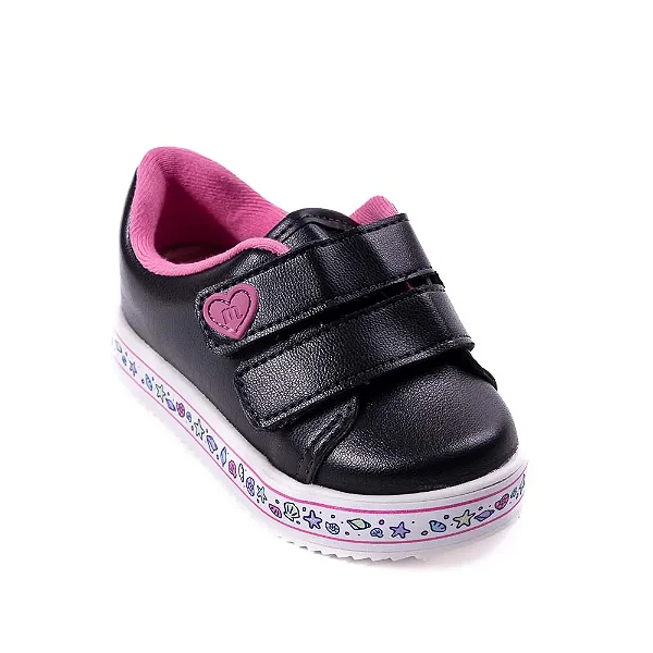 Molekinha Tenis Inf Fem 2131123 Preto