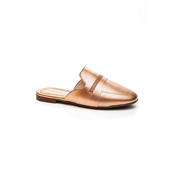 Beira Rio Mule Fem 4323103 Ouro Rosado