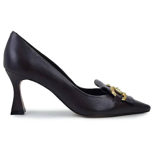 Sapato Fem Cecconello  Salto Alto 2632002 Cafe