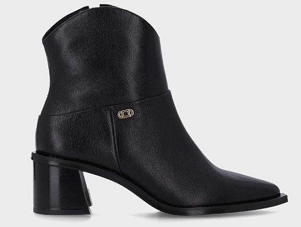 Luz Da Lua Bota Fem Cano Curto Salto Medio 80750004 Preto