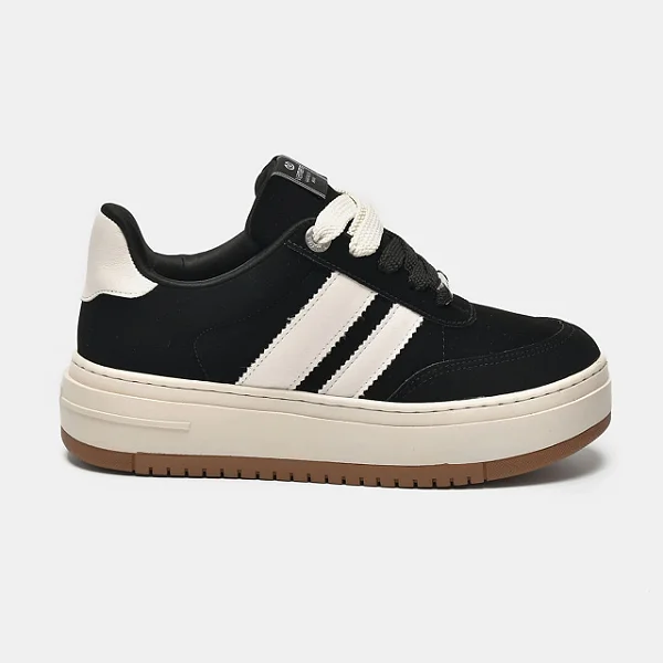 Via Marte Tenis Fem 233004 Preto