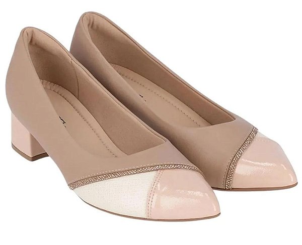 Piccadilly Sapato Fem Salto Baixo 739079 Fendi