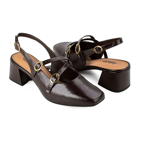 Sapato Fem Dakota  Salto Baixo D0081 Vieri Ristretto