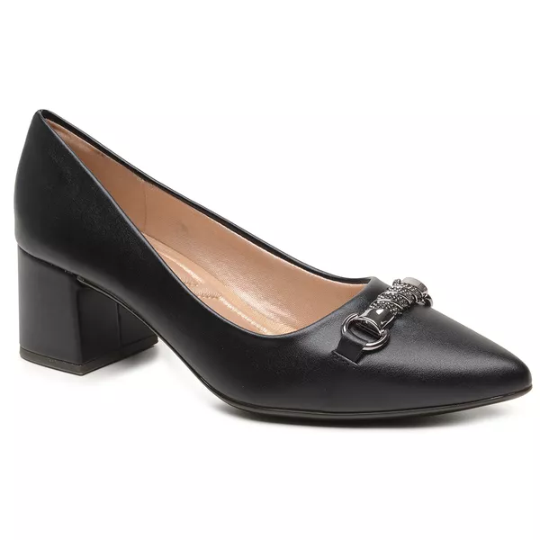 Sapato Fem Lightgel  Salto Medio 597007 Preto