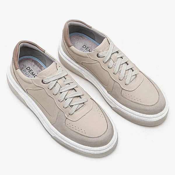 Democrata Sapatenis Masc 623101 Off White