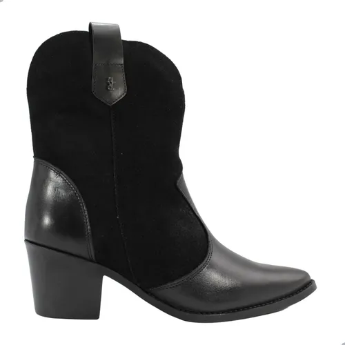 Santa Lolla Bota Fem Cano Curto Salto Baixo 07Cb5174035a0001 Preto