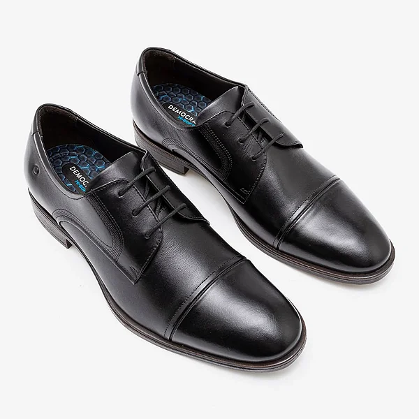 Democrata Sapato Masc 255106 Preto