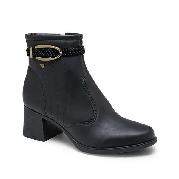 Mississipi Bota Fem Cano Curto Salto Baixo Mc851 Preto