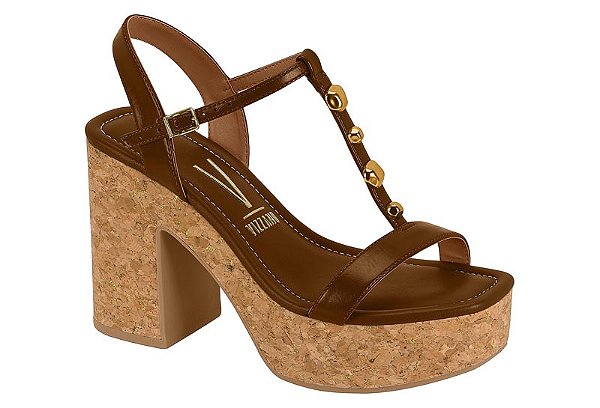 Vizzano Sandalia Fem Salto Alto  6541101 Capuccino