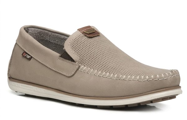 Pegada Sapato Masc 142002 Jeans Areia
